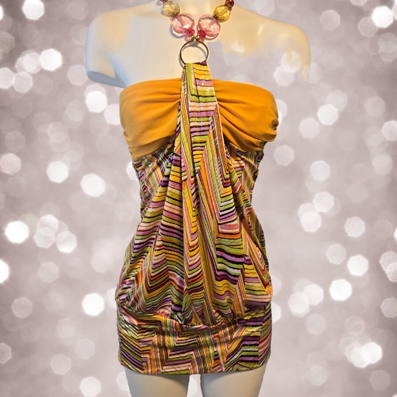 Halter‎ Mini Dress - S/M - Picture 2 of 4